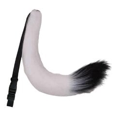 Japanilainen tyyli Faux Fox Tail Säädettävä vyö Keinotekoinen kissa Tail turkis Tail Faux turkis Tail Cosplay-valkoinen hinta ja tiedot | Naamiaisasut | hobbyhall.fi