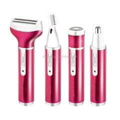 4 in 1 USB-ladattava Vibrissa Eyebrows Trimmer Body Hair Denuding Machine Set USB-kaapelilla (violetti) hinta ja tiedot | Parranajokoneet | hobbyhall.fi