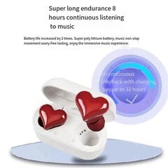 Love Bluetooth-Kuulokkeet Vedenpitävä, Helppo Pariliitos Jatkuva Kannettava Korvan Melua Vaimentava Heart He hinta ja tiedot | Kuulokkeet | hobbyhall.fi