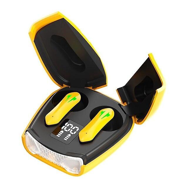 S08 Bluetooth-Kuulokkeet Kuulokkeet Langattomat Pelikuulokkeet 5.3 Taskulampulla Kosketusohjauksella Kuulokkeet Ulkona, Pieni Viive Peliin_Yellow hinta ja tiedot | Kuulokkeet | hobbyhall.fi