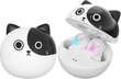 Langattomat Ture-Nappikuulokkeet, Sarjakuva Langattomat Bluetooth 5.0 -Kuulokkeet Sisäänrakennettu Mikrofoni Panda hinta ja tiedot | Kuulokkeet | hobbyhall.fi