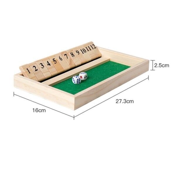 Shut The Box -leikkisetti perheen hauskanpitoon KLB hinta ja tiedot | Lautapelit ja älypelit | hobbyhall.fi