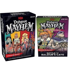 Dungeones Mayhem Dungeonsing Dragons -korttipeli 120 korttia leluviihdejuhlat Perheystävät Battle for Baldur's Gate Lautapelin perus- ja laajennus hinta ja tiedot | Lautapelit ja älypelit | hobbyhall.fi