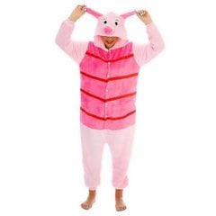 Winnie The Pooh -hahmojen unisex-onesie -asu, hupullinen pyjama, koko S Piglet M(160CM-170CM) hinta ja tiedot | Naamiaisasut | hobbyhall.fi