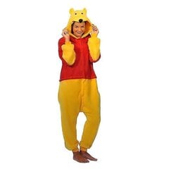 Winnie The Pooh -hahmojen unisex-onesie -asu, hupullinen pyjama, koko S Piglet M(160CM-170CM) hinta ja tiedot | Naamiaisasut | hobbyhall.fi