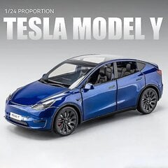 1:24 Tesla Roadster malli Y malli 3 Tesla Model S metalliseos lelu automalli ääni ja kevyt lasten lelu keräilykohteet syntymäpäivälahja hinta ja tiedot | Lisätarvikkeet autoiluun | hobbyhall.fi