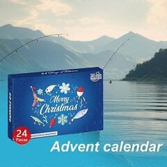 Joulu 2024 Kalastus Adventskalenteri - Kalastusvälineet Setti, Kalastusvarusteet Aikuisten Miehille Pojille, Kalastustarvikkeet (24 kpl) hinta ja tiedot | Joulukoristeet | hobbyhall.fi