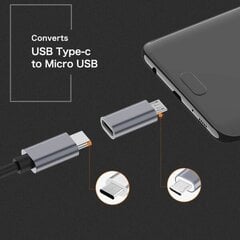 USB C - Micro USB -sovitin (4 kpl) - Tyyppi C - naaras - Micro USB - uros - Muunninliitin tukee latausta ja tiedonsiirtoa (harmaa) hinta ja tiedot | Kaapelit ja adapterit | hobbyhall.fi