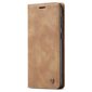 CASEME Retro Lompakkokotelo Samsung Galaxy S23 - Ruskea Brown hinta ja tiedot | Puhelimen lisätarvikkeet | hobbyhall.fi