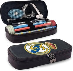 Real Madrid Nahka Penaali Kynäkotelo Paperilaukku Toimisto Kannettava säilytyslaatikko Kosmetiikkalaatikko Kansio bd002948 hinta ja tiedot | Koulureput ja -laukut | hobbyhall.fi