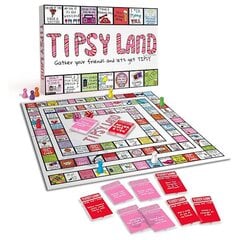 Juomalautapelit, Hauskat Tipsy Land -juomapelit, Interaktiiviset juomalautapelit aikuisille, Juhlajuomapelit (1 kpl) hinta ja tiedot | Lautapelit ja älypelit | hobbyhall.fi