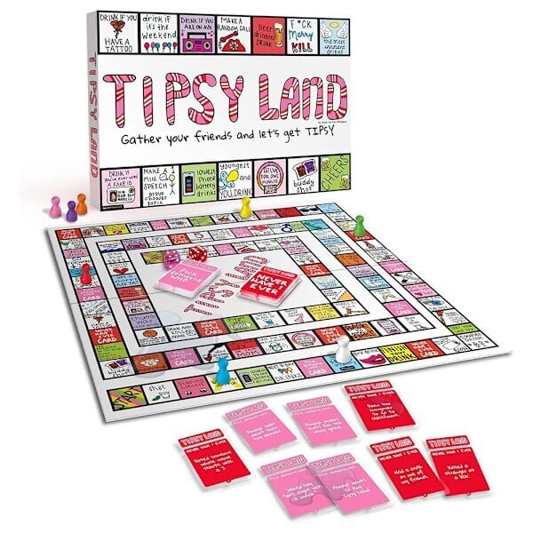 Juomalautapeli Tipsy Land, interaktiivinen juhlapeli aikuisille hinta ja tiedot | Lautapelit ja älypelit | hobbyhall.fi