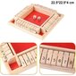 Tietäen Wooden Closed Box -pelin, Shut The Box -pelin, 4 pelaajan numeron hinta ja tiedot | Lautapelit ja älypelit | hobbyhall.fi