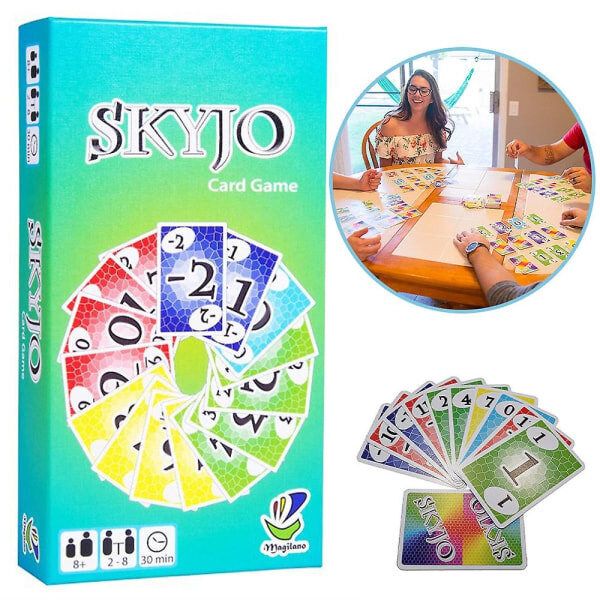 Skyjo By Magilano - Viihdyttävä korttipeli Perhejuhlakorttipelikokoelma Lautapeli - täydellinen hinta ja tiedot | Lautapelit ja älypelit | hobbyhall.fi