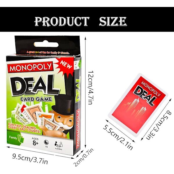 Monopoly-lautapeli, Monopoly-korttipeli, Monopoly Deal -korttipeli lapsille ja perheille hinta ja tiedot | Lautapelit ja älypelit | hobbyhall.fi