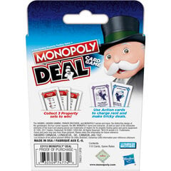 Monopoly Deal Pikakorttipeli perheille, 8-vuotiaille lapsille ja 2-5 pelaajalle hinta ja tiedot | Lautapelit ja älypelit | hobbyhall.fi