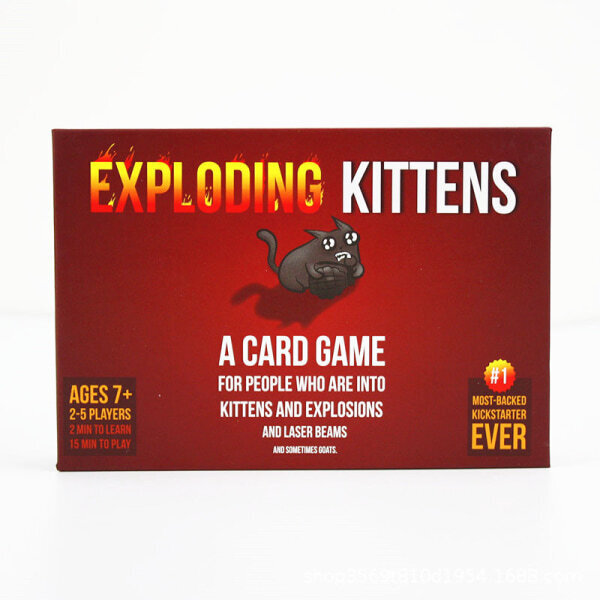 Exploding Kittens - korttipeli | Perheystävällinen juhlapeli | Russ hinta ja tiedot | Lautapelit ja älypelit | hobbyhall.fi