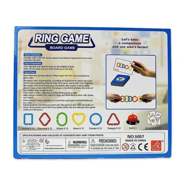 Rings Up Puzzle Board Game Brain Wars Perhe/Seurue Vanhemmat Vedenpitävä Puzzle Pulmakortti null none hinta ja tiedot | Lautapelit ja älypelit | hobbyhall.fi