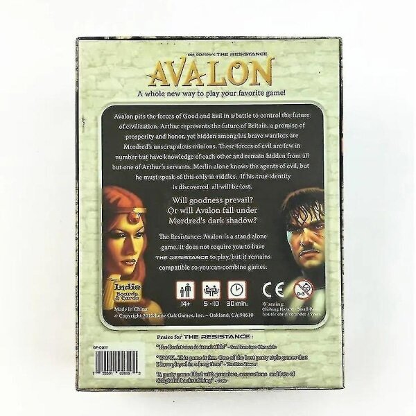 The Resistance: Avalon Social Deduction -lautapelit Hauskat juhlakorttipelit Ihanteelliset lahjat[HK] hinta ja tiedot | Lautapelit ja älypelit | hobbyhall.fi