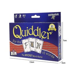 Quiddler-lautapeli Kotijuhliin Aikuisten Perhepeli Korttipelit Lahjat Palapelit, Juhlapelit hinta ja tiedot | Lautapelit ja älypelit | hobbyhall.fi