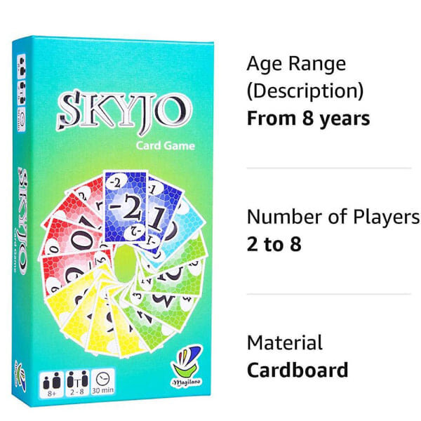 Skyjo by Magilano Card Game Party Adults Card Game hinta ja tiedot | Lautapelit ja älypelit | hobbyhall.fi