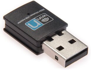 Sovittimet, USB-keskittimet, 300 Mbps USB-WiFi-sovitin, Plug & Play LAN-verkkokortti PC:lle/MAC:lle hinta ja tiedot | Adapterit | hobbyhall.fi