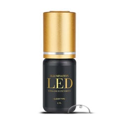 Liima pidennykseen LED-lampulla DLUX ILUMINATION LED Clear, 5ml hinta ja tiedot | Irtoripset ja ripsentaivuttimet | hobbyhall.fi