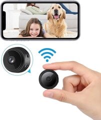 Turvakamerat, Mini WiFi Piilokamera, Spy Cam Audio & Night Vision hinta ja tiedot | Valvontakamerat | hobbyhall.fi