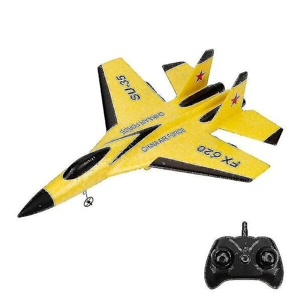 Otwoo Su 35 -lentokone Rc -kauko-ohjattava lentokoneohjain Su-35 -hävittäjämallilentokone lapsille Yellow hinta ja tiedot | Mikrokontrollerit | hobbyhall.fi