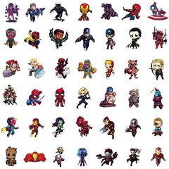 100 kpl supersankari Avengers -tarroja Superhero hinta ja tiedot | Koristeet ja tarrat | hobbyhall.fi