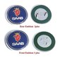 68mm 2 3 Pins Saab Auton Etu Maski Konepelti Logo Takakontti Puskuri Merkki Saab 9 3 9 5 9-3 9-5 Saab Embleemi Tarra Tarvikkeet -ys hinta ja tiedot | Lisätarvikkeet autoiluun | hobbyhall.fi