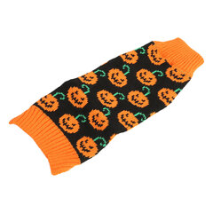 Koiran halloween villapaita Multi Pumpkin Smiley Face Koiran talvivaatteet lemmikkieläinten Halloween Tarvikkeet L hinta ja tiedot | Koiran vaatteet | hobbyhall.fi