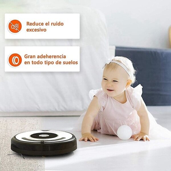 4 kpl renkaat yhteensopiva IROBOT ROOMBA Robot 500 600 700 800 I7 S9 Irobot DB Black hinta ja tiedot | Pölynimureiden lisätarvikkeet | hobbyhall.fi