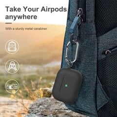 AirPods Pron paksu silikonikotelo - Musta Black hinta ja tiedot | Kuulokkeiden tarvikkeet | hobbyhall.fi