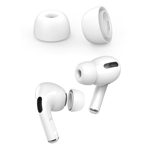 Ahastyle 1 Par AirPods Pro 2 -korvatulpat silikonia Valkoinen Small hinta ja tiedot | Kuulokkeiden tarvikkeet | hobbyhall.fi