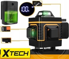 XTECH 360° ristilaser hinta ja tiedot | Käsityökalut | hobbyhall.fi