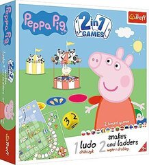 TREFL Boardgame 2 in 1 Peppa Pig (Pipsa Possu) BALT FIN SWE hinta ja tiedot | Lautapelit ja älypelit | hobbyhall.fi