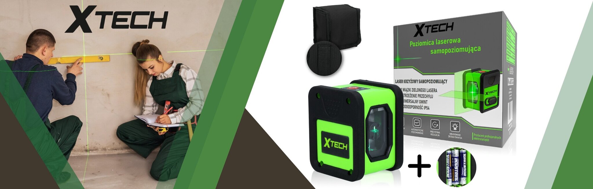 Xtech SIP-L4S ristilaser hinta ja tiedot | Käsityökalut | hobbyhall.fi