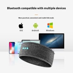 Bluetooth-pääpanta-unikuulokkeet, unikuulokkeet sivuillaan nukkuville, langattomat unikuulokkeet HD-stereokaiuttimilla Grey hinta ja tiedot | Kuulokkeet | hobbyhall.fi