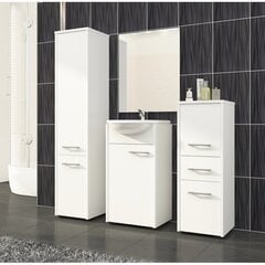 Seinäkylpyhuonekaappi NORE Fin W60, valkoinen. hinta ja tiedot | Kylpyhuonekaapit | hobbyhall.fi