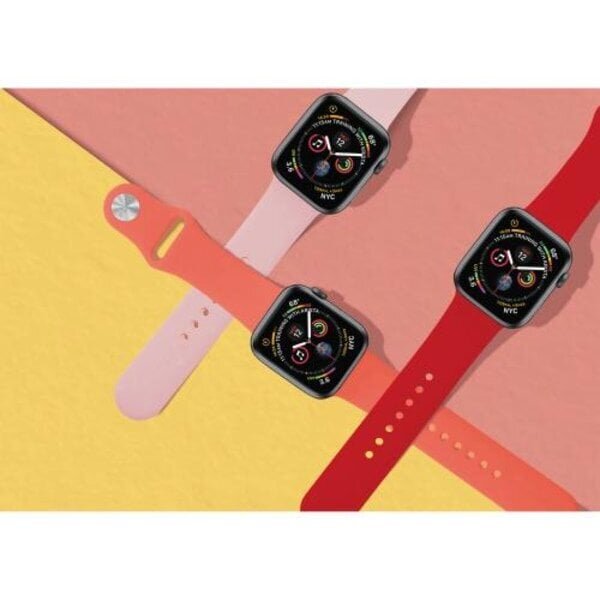 Puro - Apple Watch -ranneke 42-44 mm S/M & M/L - Living Coral hinta ja tiedot | Puhelimen lisätarvikkeet | hobbyhall.fi