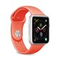 Puro - Apple Watch -ranneke 42-44 mm S/M & M/L - Living Coral hinta ja tiedot | Puhelimen lisätarvikkeet | hobbyhall.fi