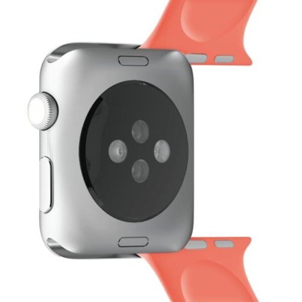 Puro - Apple Watch -ranneke 42-44 mm S/M & M/L - Living Coral hinta ja tiedot | Puhelimen lisätarvikkeet | hobbyhall.fi