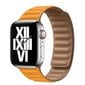 Nahkainen ranneke Apple Watch -rannekkeelle 44mm 40mm 45mm 41mm Magneettinen linkkiranneke iWatch Ultra 49mm Seires 8 7 6 SE 5 4 3 42mm Kalifornian... hinta ja tiedot | Älykellojen ja aktiivisuusrannekkeiden lisätarvikkeet | hobbyhall.fi