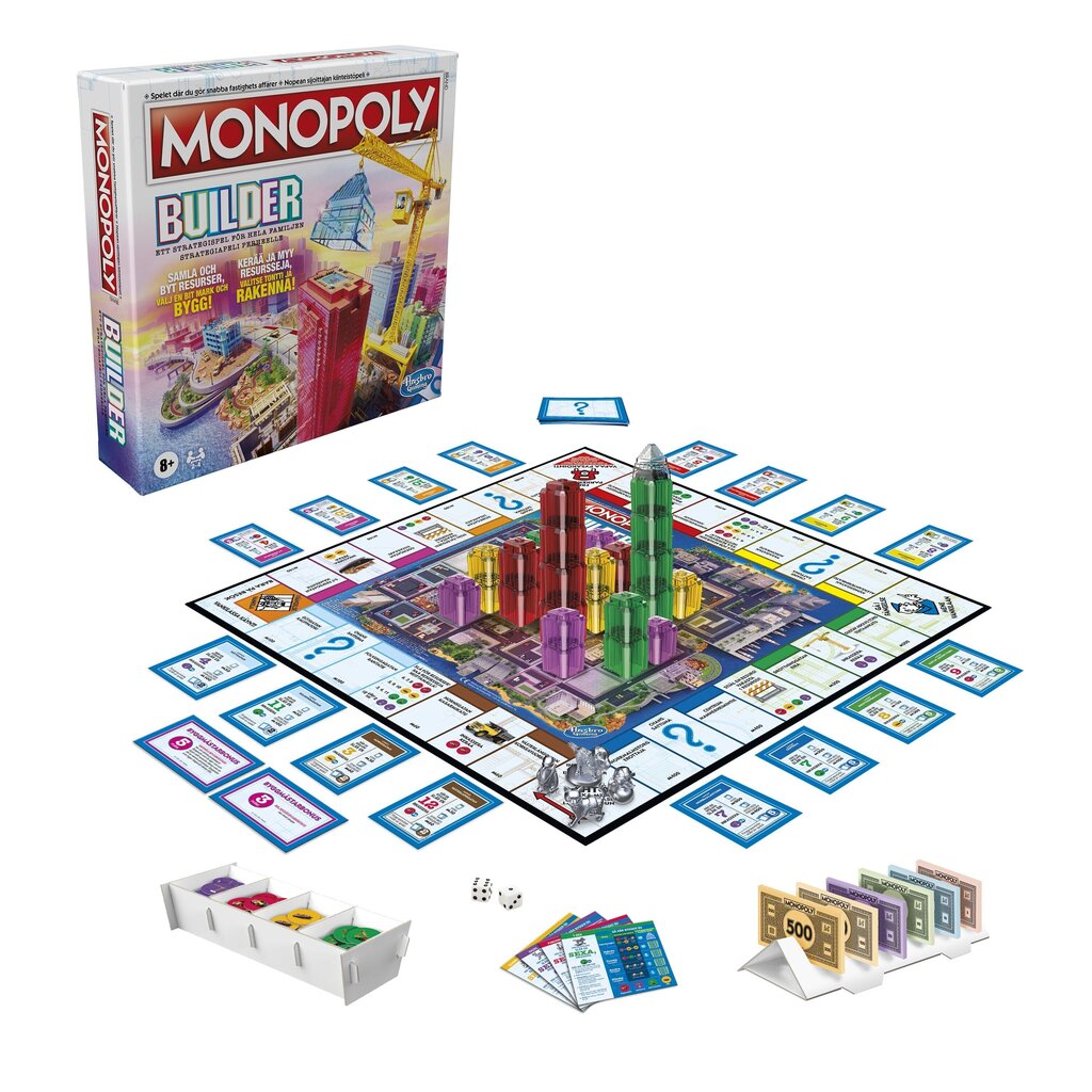 Peli "Monopolis Builder" (FI/SE -kielet) hinta ja tiedot | Lautapelit ja älypelit | hobbyhall.fi