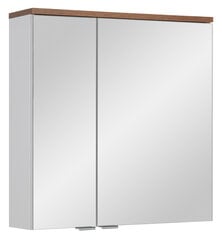 Kylpyhuoneen seinäkaappi Spek 60 cm, valkoinen/ruskea hinta ja tiedot | Kylpyhuonekaapit | hobbyhall.fi