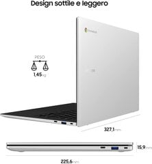 Samsung Galaxy Chromebook Go 14 4/64GB Chrome OS hinta ja tiedot | Kannettavat tietokoneet | hobbyhall.fi