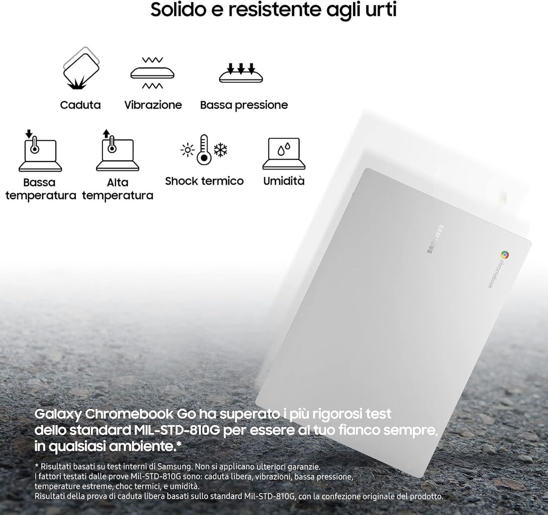 Samsung Galaxy Chromebook Go 14 4/64GB Chrome OS hinta ja tiedot | Kannettavat tietokoneet | hobbyhall.fi