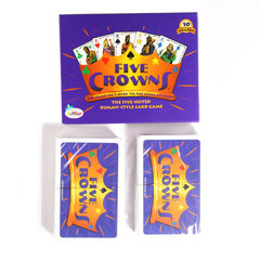 Five Crowns Card Games Perhekorttipelit - Hauskoja pelejä perheilloille lasten kanssa Crown Poker Board Game Cards 1 hinta ja tiedot | Lautapelit ja älypelit | hobbyhall.fi