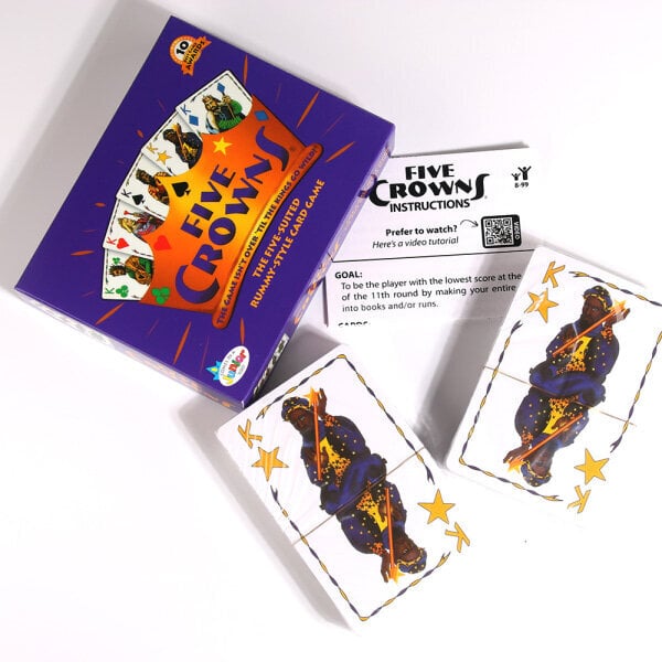 Five Crowns Card Games Perhekorttipelit - Hauskoja pelejä perheilloille lasten kanssa Crown Poker Board Game Cards 1 hinta ja tiedot | Lautapelit ja älypelit | hobbyhall.fi